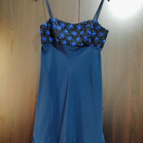 Women's cocktail dress like new, size L, blue