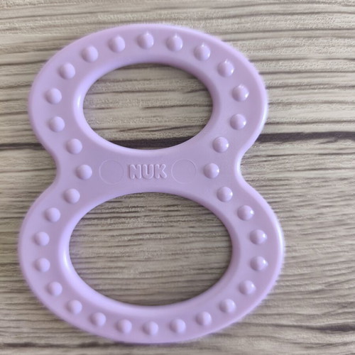 Nuk teething rings set like new, plastic and rubber