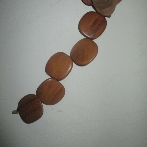 Wooden Russian Bracelet with Silver Clasp like new