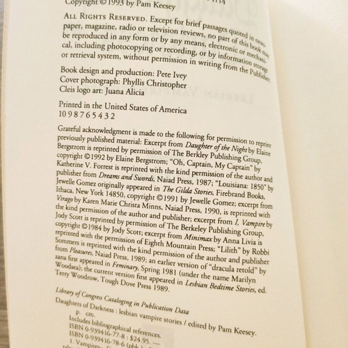 Daughters of Darkness book used, English