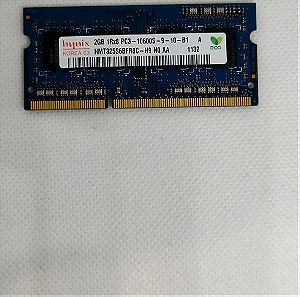 Μνήμη RAM Hynix HMT325S6BFR8C-H9 N0 AA (2GB DDR3 PC3-10600S 1333MHz SO DIMM 204-pin) RAM