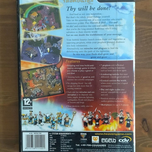 Heaven & Hell PC used role-playing game in good condition