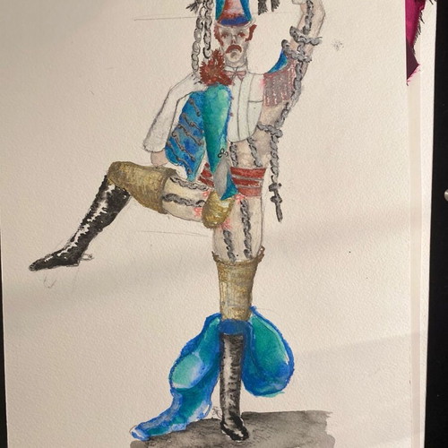 Theatrical costume design used from Alice in Wonderland
