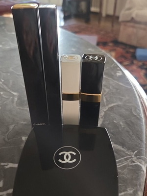 Chanel full makeup set like new, blush, mascara, eyeliner & Rouge Coco