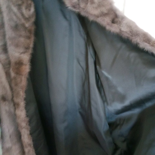 Mink fur like new, gray, sizes M and L
