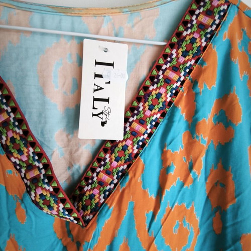 Colorful women's caftan new, one size