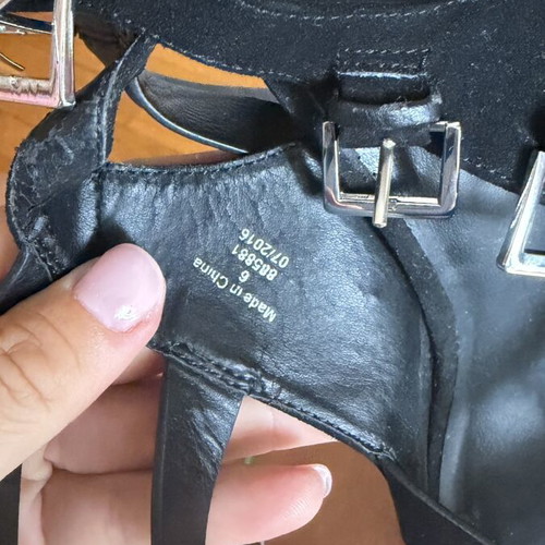 Asos sandals like new, black, size 38-38.5