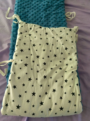 Πάντα κούνιας χειροποίητη baby blue σαν καινούργιο