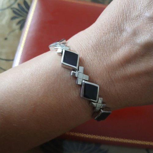 Sterling silver 925 bracelet 19 cm length, 30 grams, like new