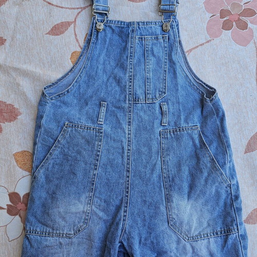 Kids denim overalls used, blue, size 10 years