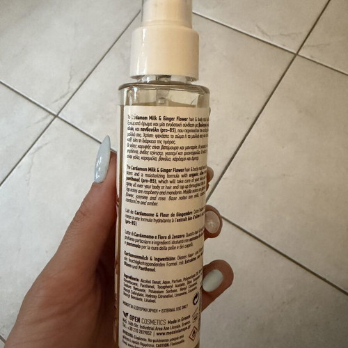 Messinian Spa Hair & Body Mist 100ml, new, Cardamom Milk & Ginger Flower