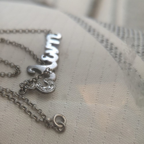 Silver 925 Necklace with Name Eleni and Lucky Star Charm like new