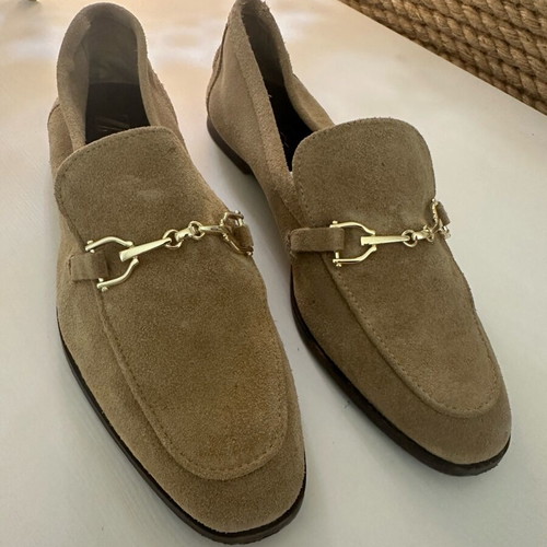 Zara women's beige suede shoes like new, size 37