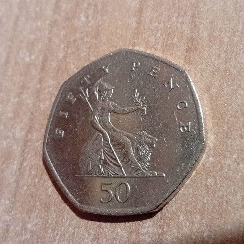 50 Pence Coin United Kingdom 1997 new