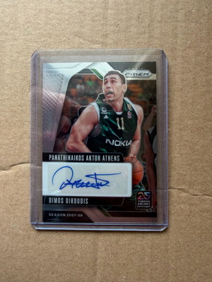 Panini EuroLeague Prizm Autograph Dimos Dikoudis Panathinaikos σαν καινούργιο