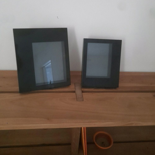 Y2k frames like new, heavy, minimal style, 27×23 and 23×18 cm