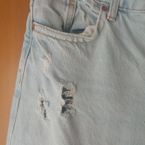 Zara mom style jeans light wash high waist like new, size EUR34
