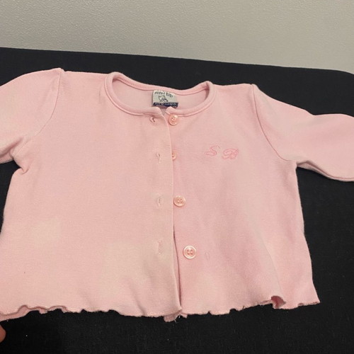 Pink baby cardigan 12 months Sweet Baby used