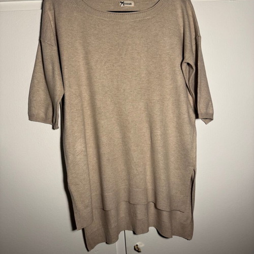 Tezenis blouse with 3/4 sleeves new, very soft, beige