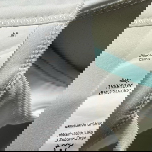 Sports bra like new, white and turquoise, size S/M