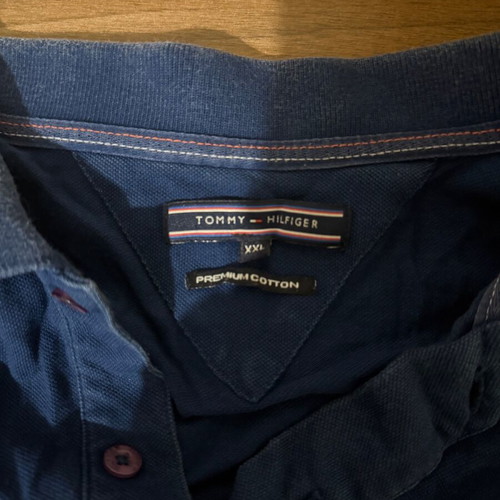 Tommy Hilfiger polo shirt used, blue, size XXL