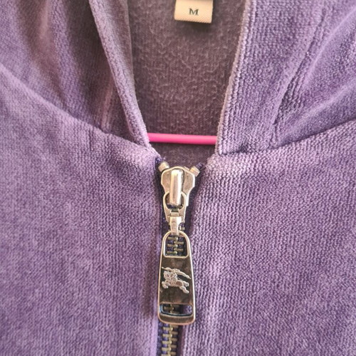 Burberry women's velour cardigan like new, purple size M
