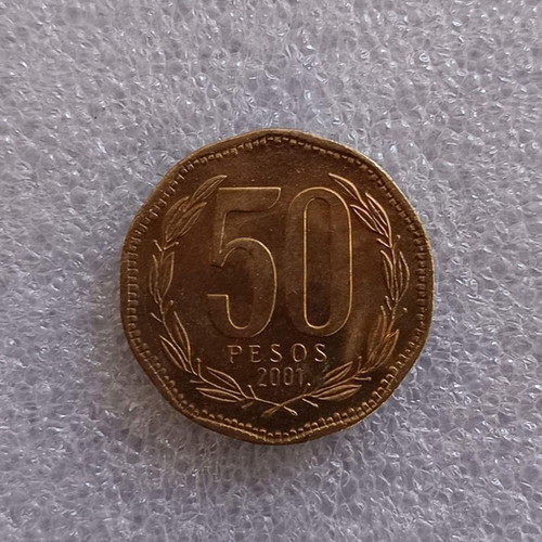 Chile 50 Pesos Coin 2001 used