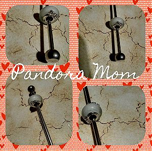 Pandora 925 ale ασημένιο Σύμβολο μουρανο Mom loveΠροσφορά.Τελευταία Κομμάτια.