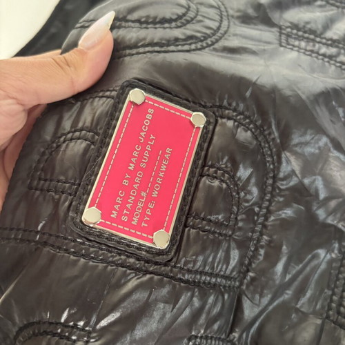 Marc by Marc Jacobs Quilted Nylon Shoulder Bag Black Pink like new