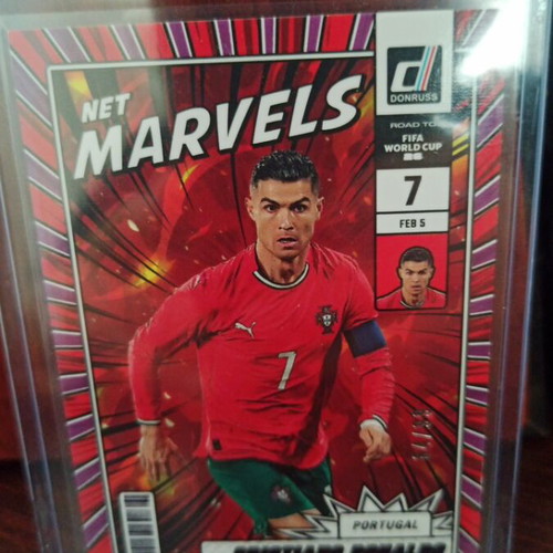 Cristiano Ronaldo Net Marvels Panini Donruss Road to World Cup 2025-26 like new