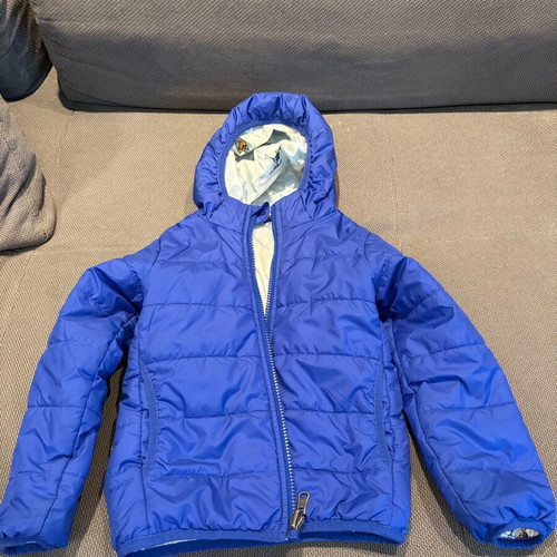 North Face reversible kids jacket size 4T used, blue