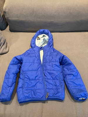 North Face reversible kids jacket size 4T used, blue
