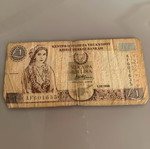 Cyprus pound banknote used