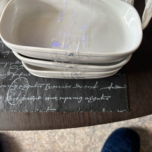 Alitalia porcelain collectible bowls set of 6