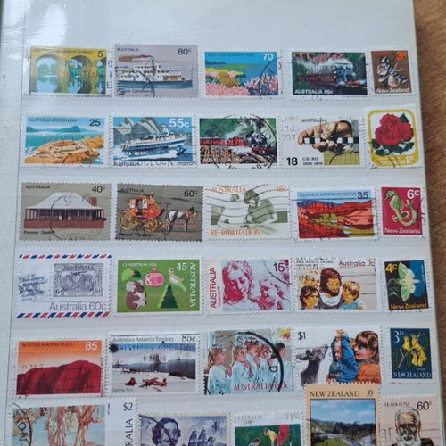 Album with foreign stamps like new