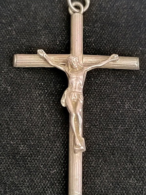 Silver cross large, like new, 9.6g, 6x4 cm, .925