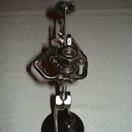 Metal decorative item used 18cm 12cm 6cm 250g