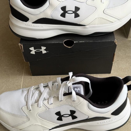 Under Armour Charged Edge athletic shoes new, size 45, white