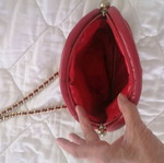 Small shoulder bag real leather like new