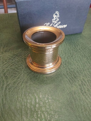 El Casco M-657 L Magnetic Paperclip Holder 24 kt Gold Plated New