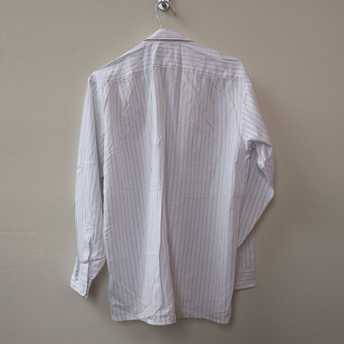 Paco Calvari men's striped shirt used, white, size 41