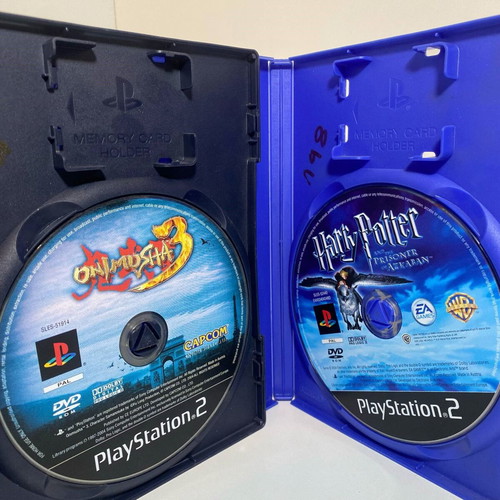 Onimusha 3 and Harry Potter 3 PS2 games used, pack of 2