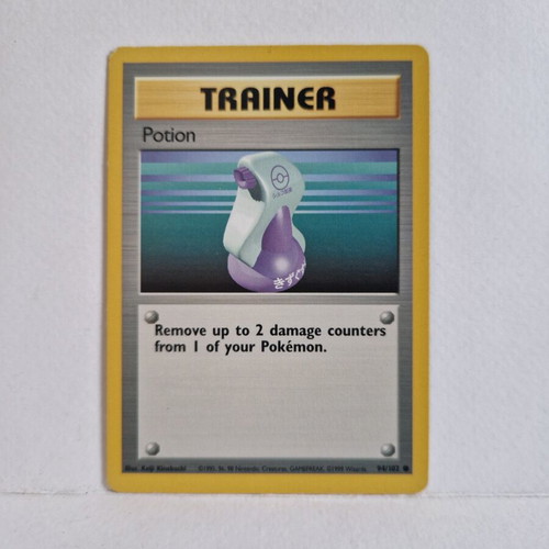 Potion 94/102 Base Set Pokémon trainer card used