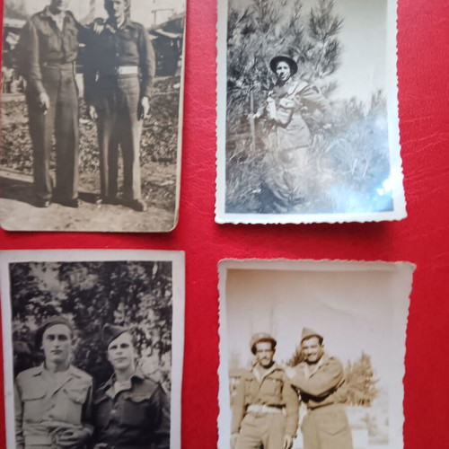 Lot of 6 collectible military photos used