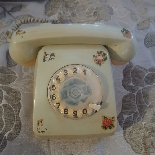Rotary landline phones used from 1960-70