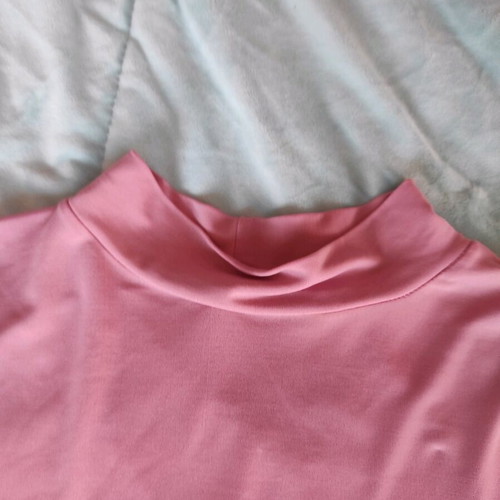 Thin turtleneck pink dusty rose like new, sizes M, L