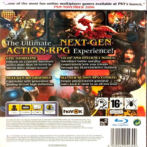 Dark Kingdom PS3 μεταχειρισμένο, χωρίς εγχειρίδιο
