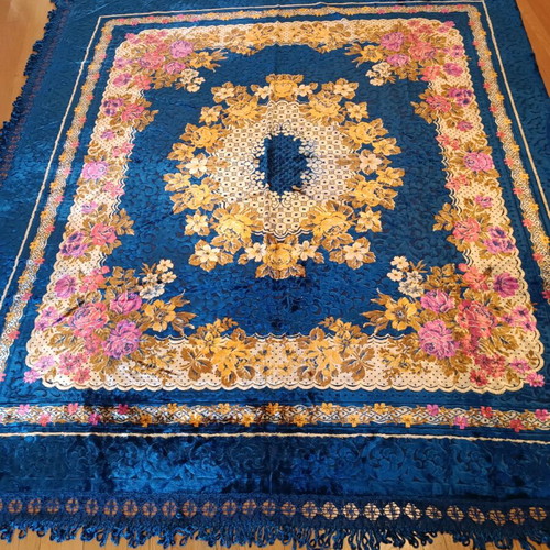 Vintage velvet blanket 230x270 like new