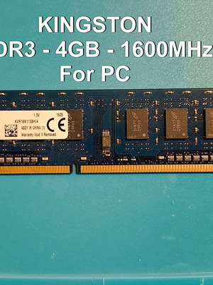 Μνήμη RAM Kingston 4GB 1600MHz σαν καινούργιο (KVR16N11S8H/4)