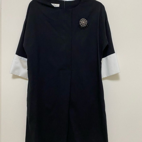 Le Vertige dress new, white and yellow, size S